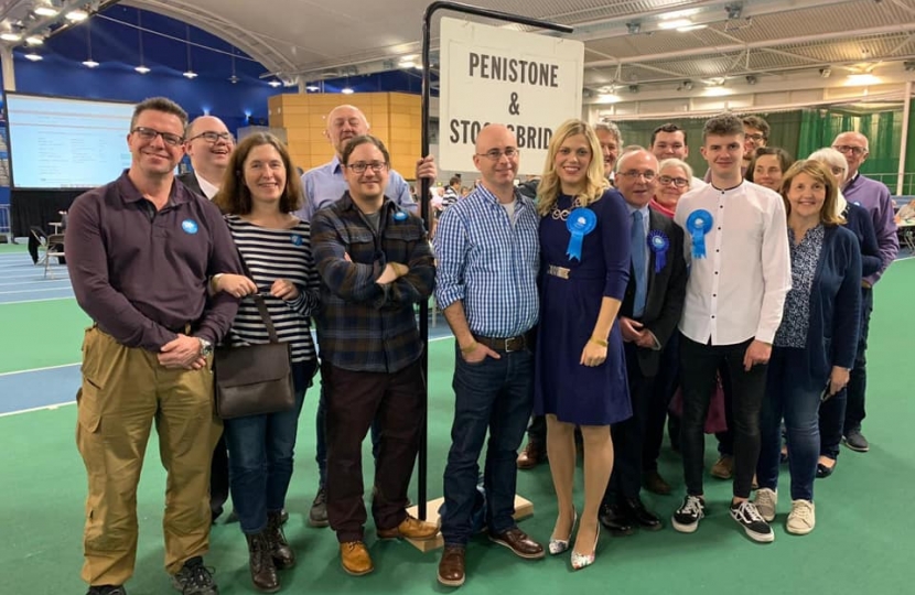 Miriam Cates and volunteers at the count in Sheffield