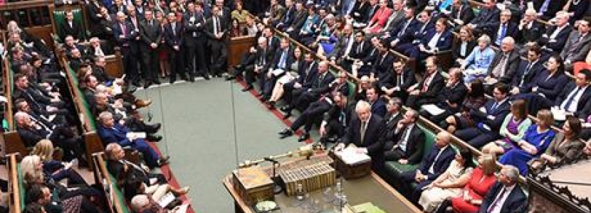 Commons chamber during the WAB debate 20th January