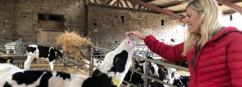 Miriam Cates MP visiting a farm in Penistone and Stocksbridge