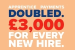 Poster advertising the £3000 apprentice incentive