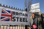 Miriam Cates outside Speciality Steels