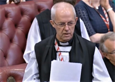 The Archbishop of Canterbury, Justin Welby, speaking against the Illegal Migration Bill